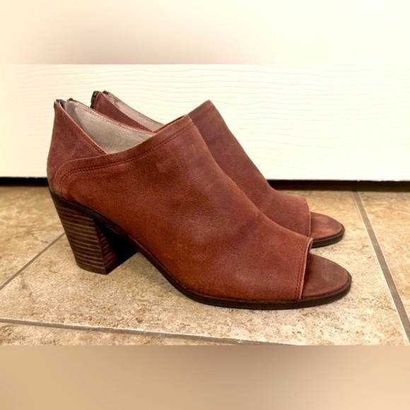 Lucky Brand Shoes - Lucky Brand Kalli Sable peep toe leather booties